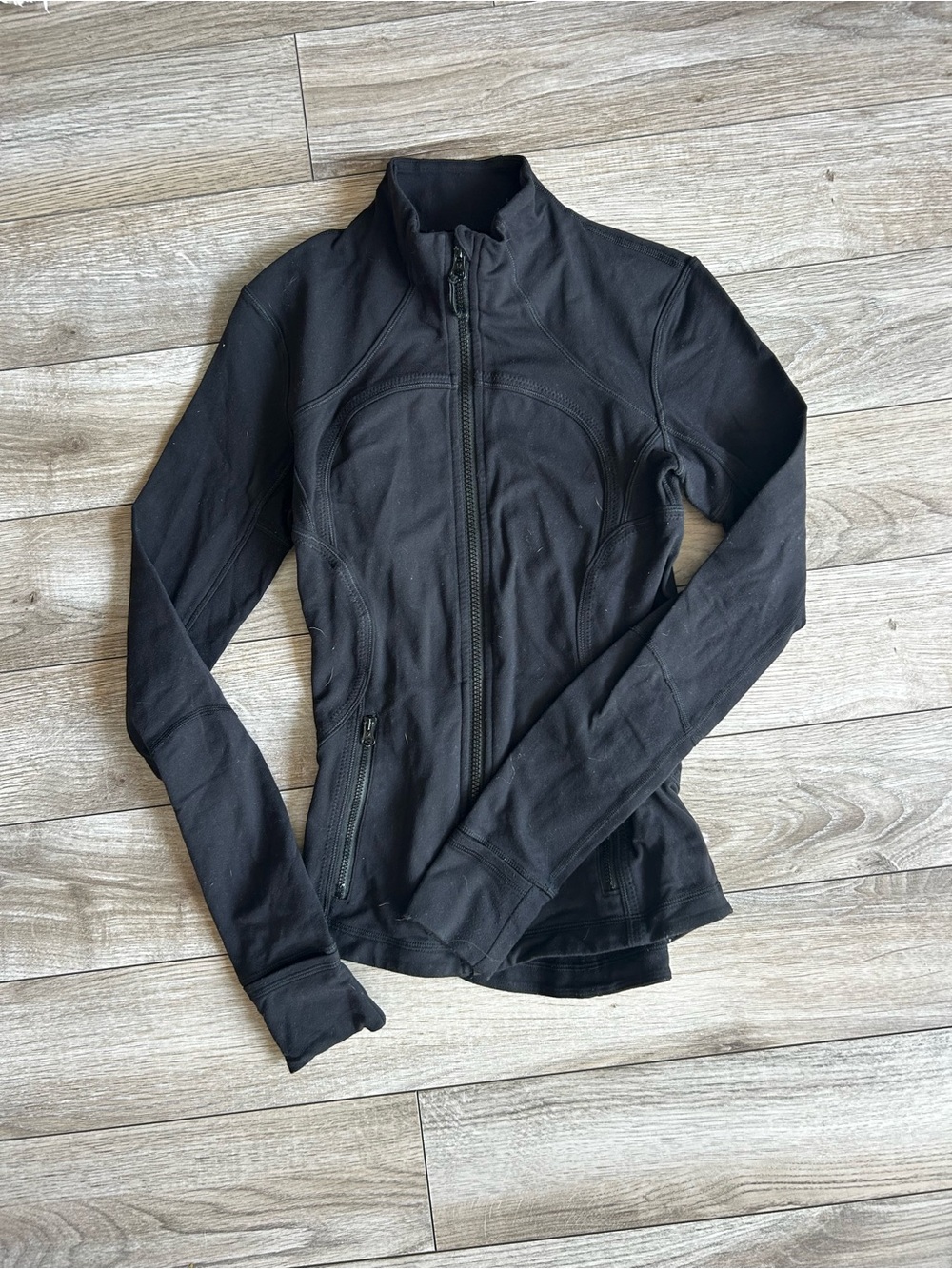 lululemon athletica Black Slim Zip-Up Utility Jacket